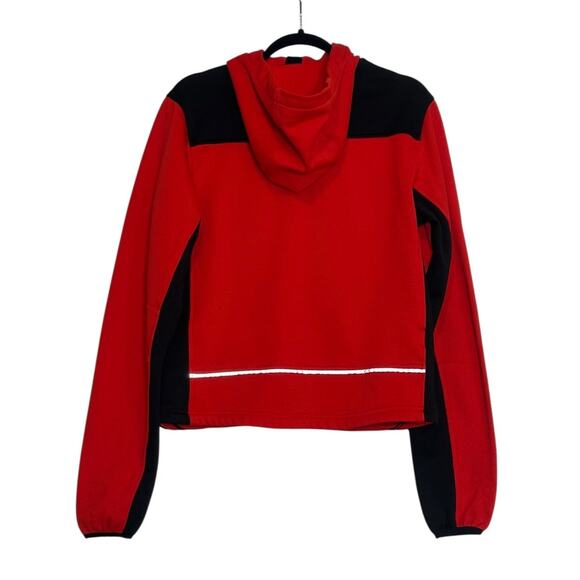 Bontrager Nicolet red black zipper athletic hoodie jacket size Small - Picture 2 of 9
